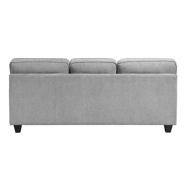 English Elm Sofa and Loveseat Reclining Set Microfiber Upholstered with Tailored Piping Modern Living Gray Set of 3 B011S04276