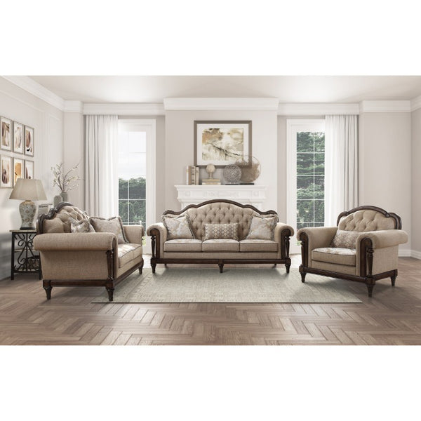 English Elm Sofa and Loveseat Reclining Set Microfiber Upholstered with Tailored Piping Modern Living Multi Set of 4 B011S04279