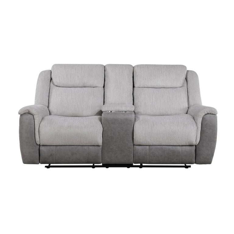 English Elm Sofa and Loveseat Reclining Set with Chenille Upholstery for Modern Living Rooms B011S04282