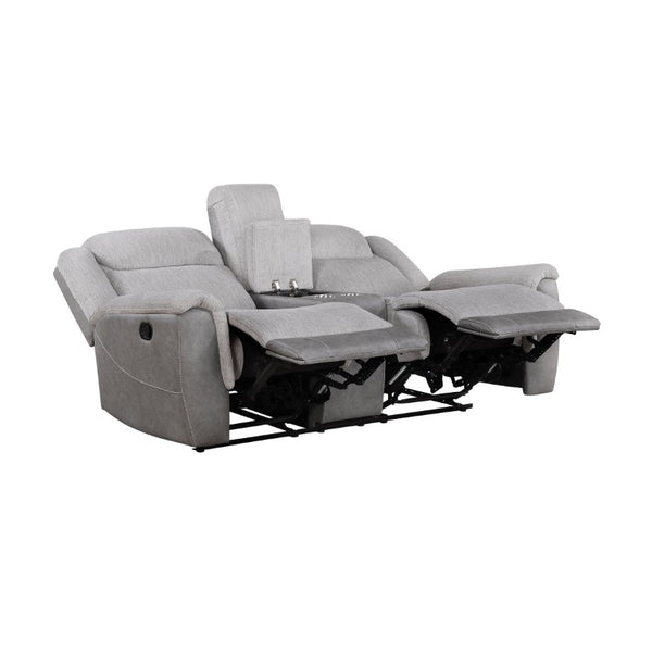 English Elm Sofa and Loveseat Reclining Set with Chenille Upholstery for Modern Living Rooms B011S04282