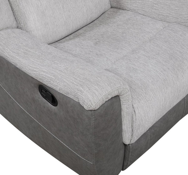 English Elm Sofa and Loveseat Reclining Set with Chenille Upholstery for Modern Living Rooms B011S04282