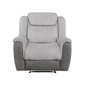 English Elm Chair Sofa Loveseat Reclining 3 Piece Microfiber Set with Pocket Coil Support Modern Living Gray - A Engineered Wood B011S04283