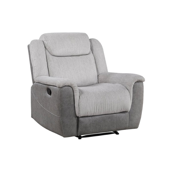 English Elm Chair Sofa Loveseat Reclining 3 Piece Microfiber Set with Pocket Coil Support Modern Living Gray - A Engineered Wood B011S04283