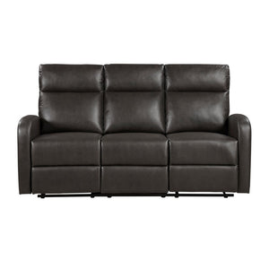 English Elm Reclining Sofa Set Microfiber Upholstered Wall Hugger Living Room Two Piece Suite Espresso 3pc B011S04303