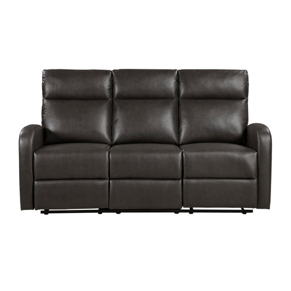 English Elm Reclining Sofa Set Microfiber Upholstered Wall Hugger Living Room Two Piece Suite Espresso 3pc B011S04303