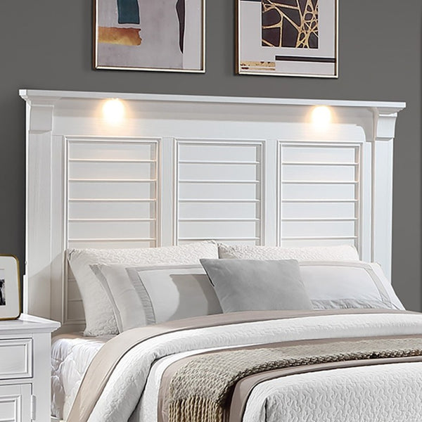 English Elm California King Slatted Panel Bed Solid Rubberwood Transitional Walnut Bedroom Frame King White Acacia Wood,MDF,Solid Wood B011S04325