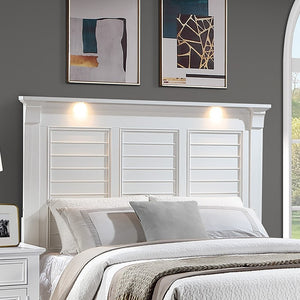 English Elm California King Slatted Panel Bed Solid Rubberwood Transitional Walnut Bedroom Frame King (with Drawers) White Acacia Wood,MDF,Solid Wood B011S04329