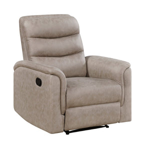 English Elm Reclining Sofa Set with Microfiber Upholstery Cup Holders and Storage Console for Living Rooms 3pc B011S04354