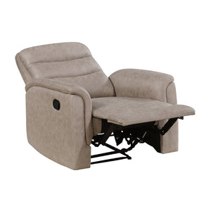 English Elm Reclining Sofa Set with Microfiber Upholstery Cup Holders and Storage Console for Living Rooms 3pc B011S04354