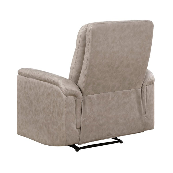English Elm Reclining Sofa Set with Microfiber Upholstery Cup Holders and Storage Console for Living Rooms 3pc B011S04354