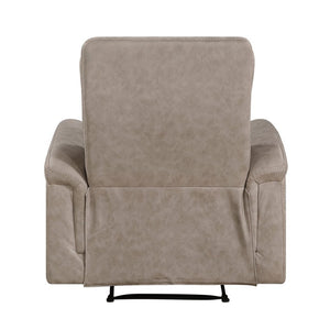 English Elm Reclining Sofa Set with Microfiber Upholstery Cup Holders and Storage Console for Living Rooms 3pc B011S04354