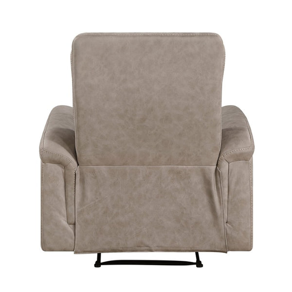 English Elm Reclining Sofa Set with Microfiber Upholstery Cup Holders and Storage Console for Living Rooms 3pc B011S04354