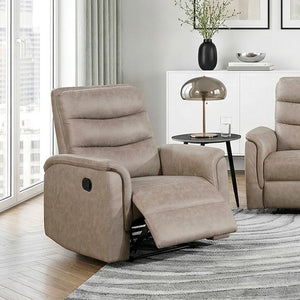 English Elm Reclining Sofa Set with Microfiber Upholstery Cup Holders and Storage Console for Living Rooms 3pc B011S04354