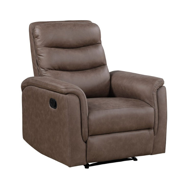 English Elm Modern Three Piece Reclining Sofa Set with Microfiber Upholstery and Storage Console B011S04363