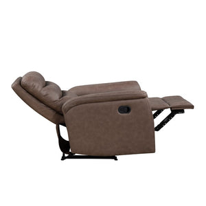 English Elm Modern Three Piece Reclining Sofa Set with Microfiber Upholstery and Storage Console B011S04363