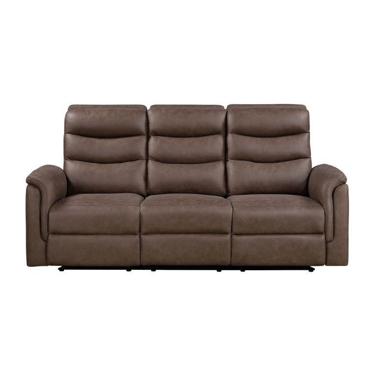 English Elm Gray Linen Futon Sofa Bed with Split Back Recline and Tapered Wood Legs MCM Style Brown B011S04364