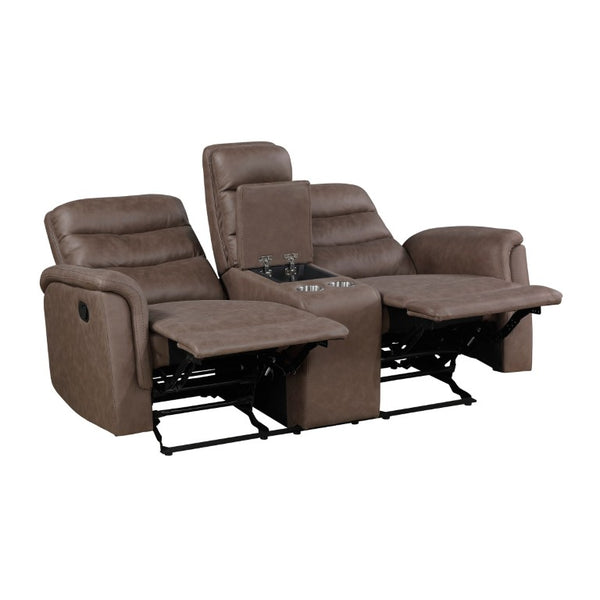 English Elm Gray Linen Futon Sofa Bed with Split Back Recline and Tapered Wood Legs MCM Style Brown B011S04364