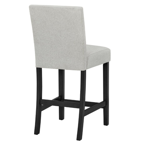 English Elm 6Pc Counter Height Dining Set Faux Marble Table Gray Upholstered Chairs Bench Gray 6-Piece B011S04406