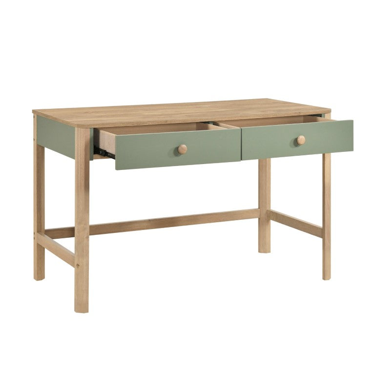English Elm Hutch, Writing Desk and Bookcase Study Set Rubberwood Veneer Scandinavian Home Office B011S04447