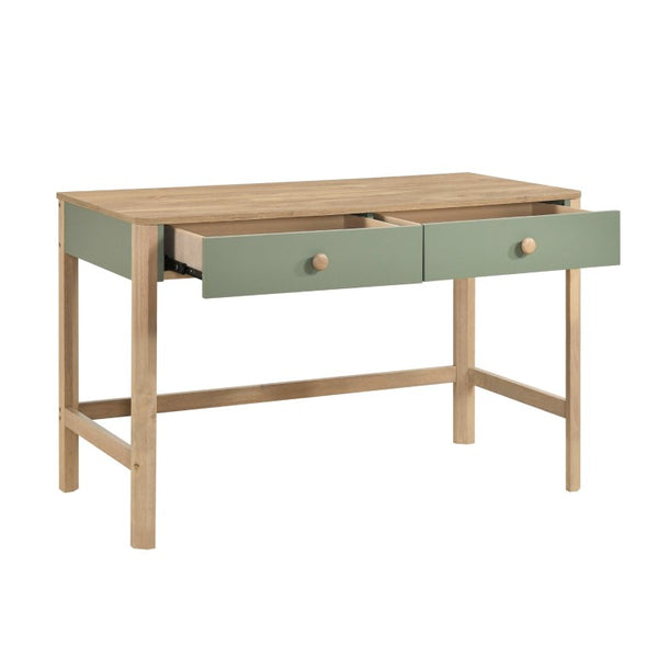 English Elm Hutch, Writing Desk and Bookcase Study Set Rubberwood Veneer Scandinavian Home Office B011S04447