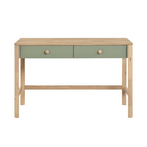 English Elm Hutch, Writing Desk and Bookcase Study Set Rubberwood Veneer Scandinavian Home Office B011S04447
