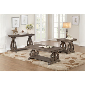 English Elm Cocktail and End Table 3 Piece Set Acacia Veneer French Provincial Living Room B011S04483