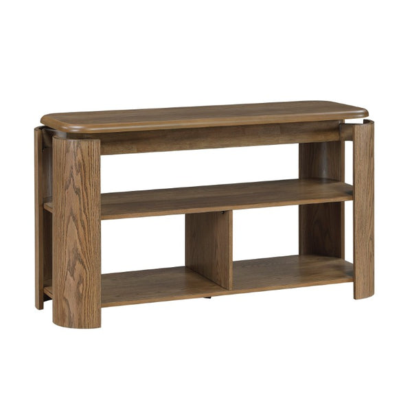 English Elm Cocktail and Sofa Table 2 Piece Set Oak Veneer Swivel Top Living Room Furniture B011S04511