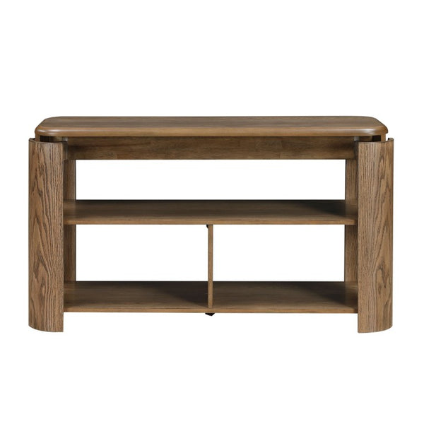 English Elm Cocktail and Sofa Table 2 Piece Set Oak Veneer Swivel Top Living Room Furniture B011S04511