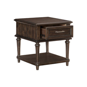 English Elm Cocktail Table Set Three Piece Reclaimed Wood Style with Drawers for Living Room B011S04528