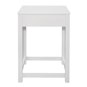 English Elm Desk, Credenza and Corner 3 Piece Home Office Set in Clean White Wood Finish B011S04538