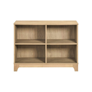 English Elm Hutch, Writing Desk and Bookcase Set Scandinavian Style Home Office Storage Solution B011S04540