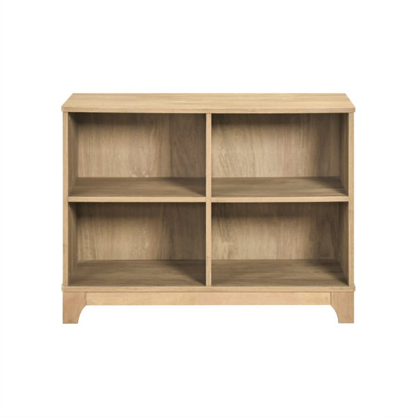 English Elm Hutch, Writing Desk and Bookcase Set Scandinavian Style Home Office Storage Solution B011S04540