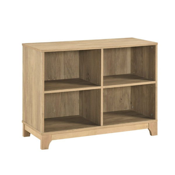 English Elm Hutch, Writing Desk and Bookcase Set Scandinavian Style Home Office Storage Solution B011S04540