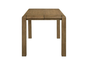English Elm 7Pc Counter Height Extendable Dining Set Plank Top Table Six Upholstered Chairs B011S04560