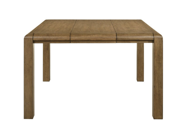 English Elm 7Pc Counter Height Extendable Dining Set Plank Top Table Six Upholstered Chairs B011S04560