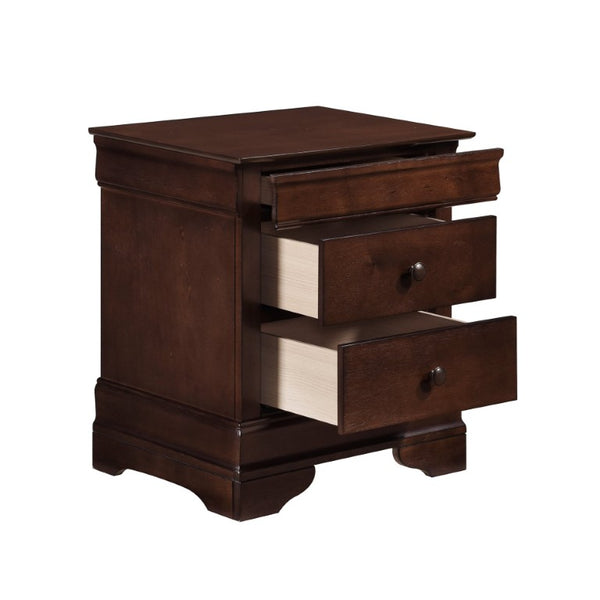 English Elm Twin Sleigh Bed Four Piece Set Louis Philippe Style Okume Veneer Dark Cherry Finish B011S04645