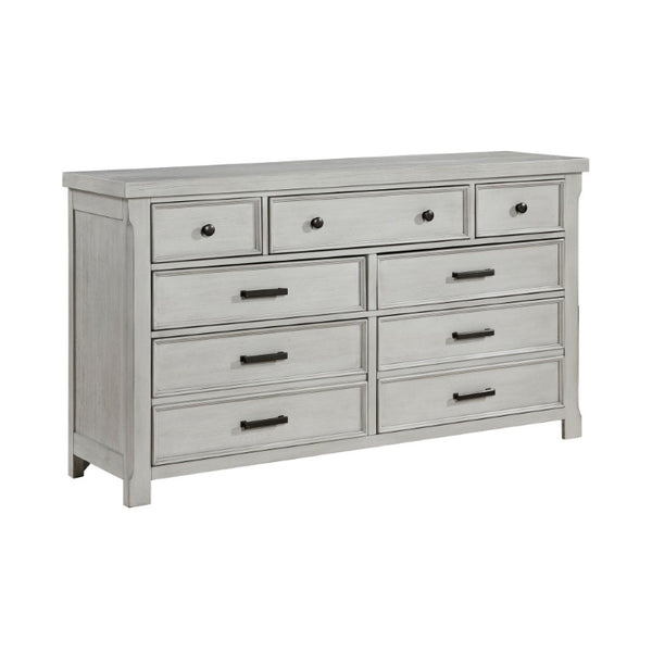 English Elm Eastern King 5 Piece Bedroom Set Acacia Veneer Gray Finish with Under Bed Storage B011S04707