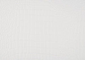 English Elm Queen Bedroom Set 4 Piece White Glam Suite with LED Tufted Headboard and Alligator Panels B011S04719