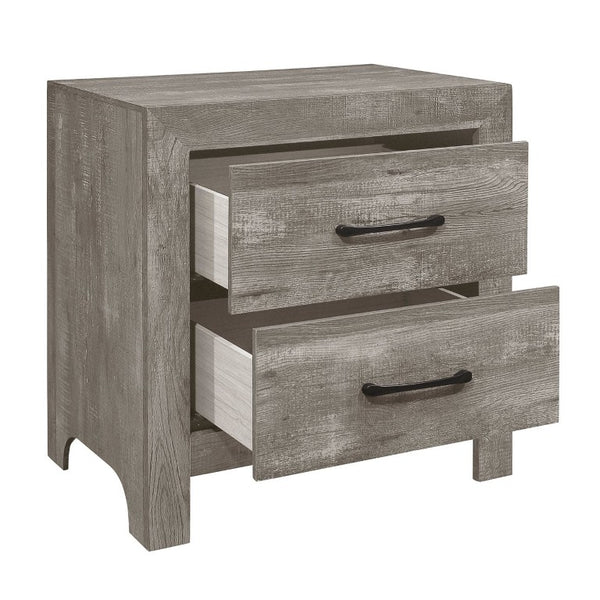 English Elm California King Bedroom Set Five Piece Rustic Farmhouse Collection with Warm Natural Finish B011S04740