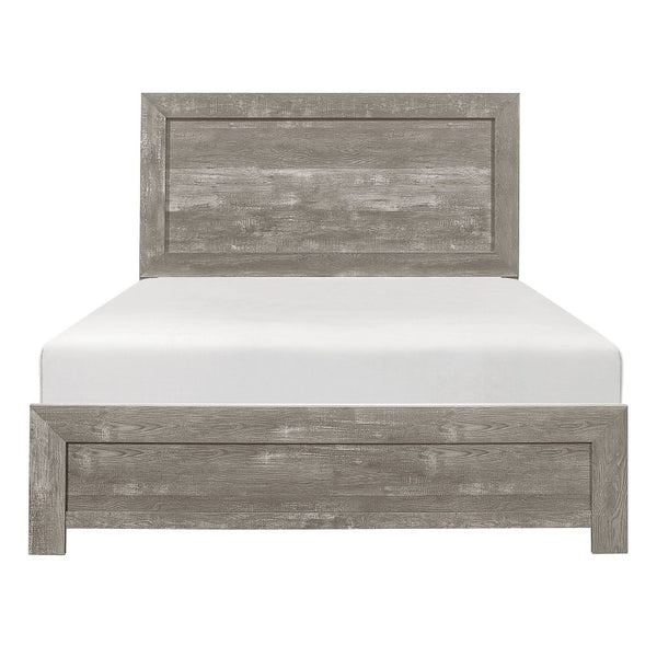 English Elm Queen Bedroom Set with Farmhouse Warmth Dovetail Drawers and Natural Wood Finish B011S04741