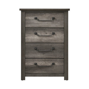 English Elm California King 5 Piece Bedroom Set Weathered Gray Industrial Melamine Collection B011S04901