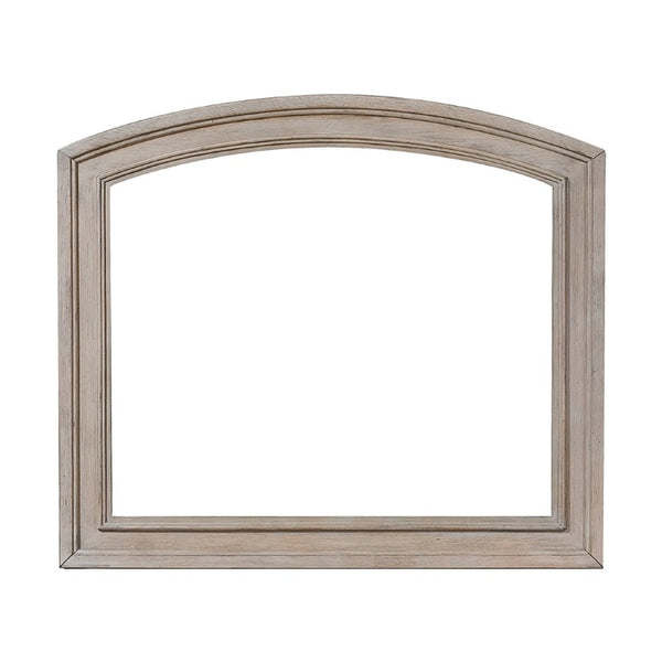 English Elm Eastern King Sleigh Bed Set Antique Brown Wood Grain Dresser Mirror Nightstand B011S04958