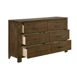 English Elm Full Bedroom Set Wire Brushed Oak Veneer with Bookcase Headboard and Storage B011S05038