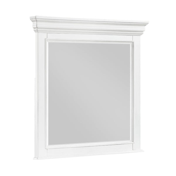 English Elm Queen Panel Bedroom Suite Five Piece White Wood Set with Dovetail Storage B011S05102