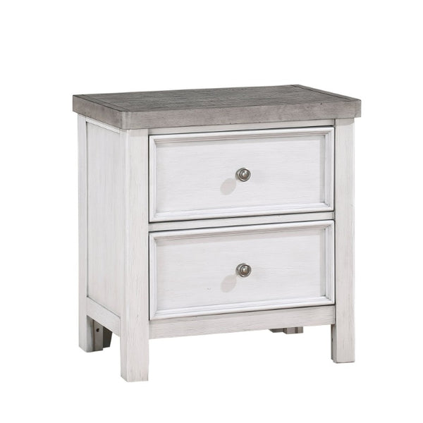 English Elm Queen Bedroom Set Five Piece Acacia Veneer Antique Two Tone Finish with Storage B011S05118