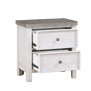 English Elm Queen Bedroom Set Five Piece Acacia Veneer Antique Two Tone Finish with Storage B011S05118