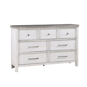 English Elm Queen Bedroom Set Five Piece Acacia Veneer Antique Two Tone Finish with Storage B011S05118