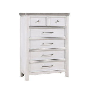 English Elm Queen Bedroom Set Five Piece Acacia Veneer Antique Two Tone Finish with Storage B011S05118