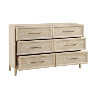 English Elm California King Bedroom Set Oak Veneer Panel Bed Dresser Chest Nightstand Mirror B011S05142