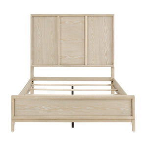 English Elm California King Bedroom Set Oak Veneer Panel Bed Dresser Chest Nightstand Mirror B011S05142